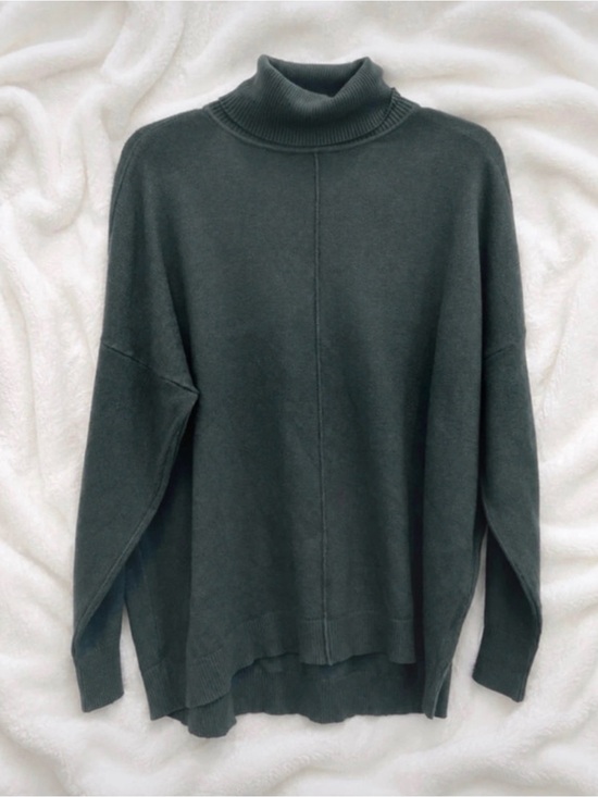 Zenana Outfitters Sweaters - Zenana Outfitters Dark Green Cozy Turtleneck Sweater